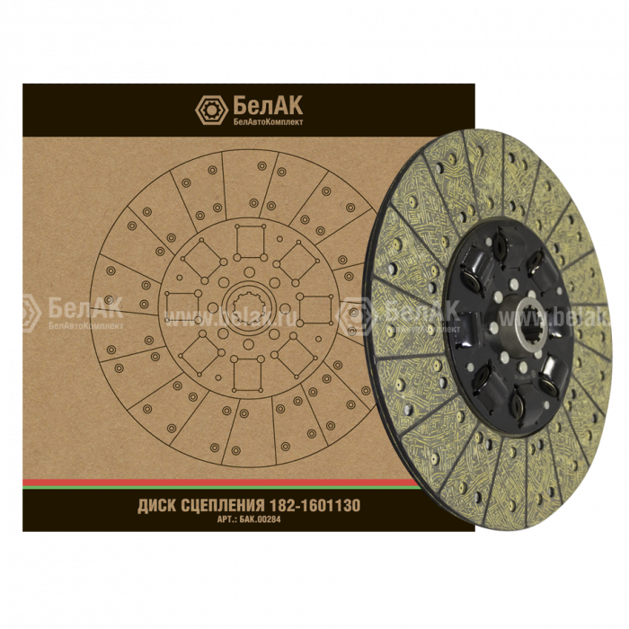 Диск сцепления "БелАК" (ан.182-1601130)
