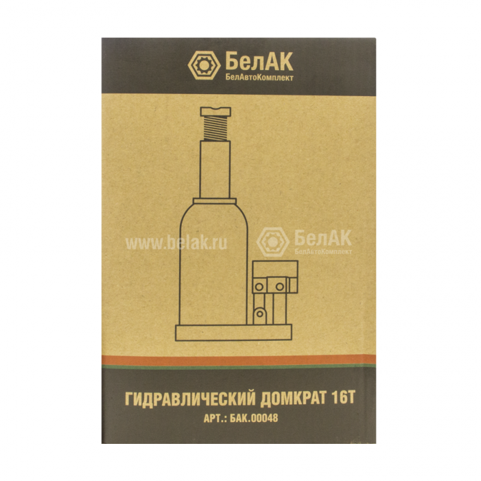 Домкрат 16 тонн (TUV, 2 клапана) БелАК